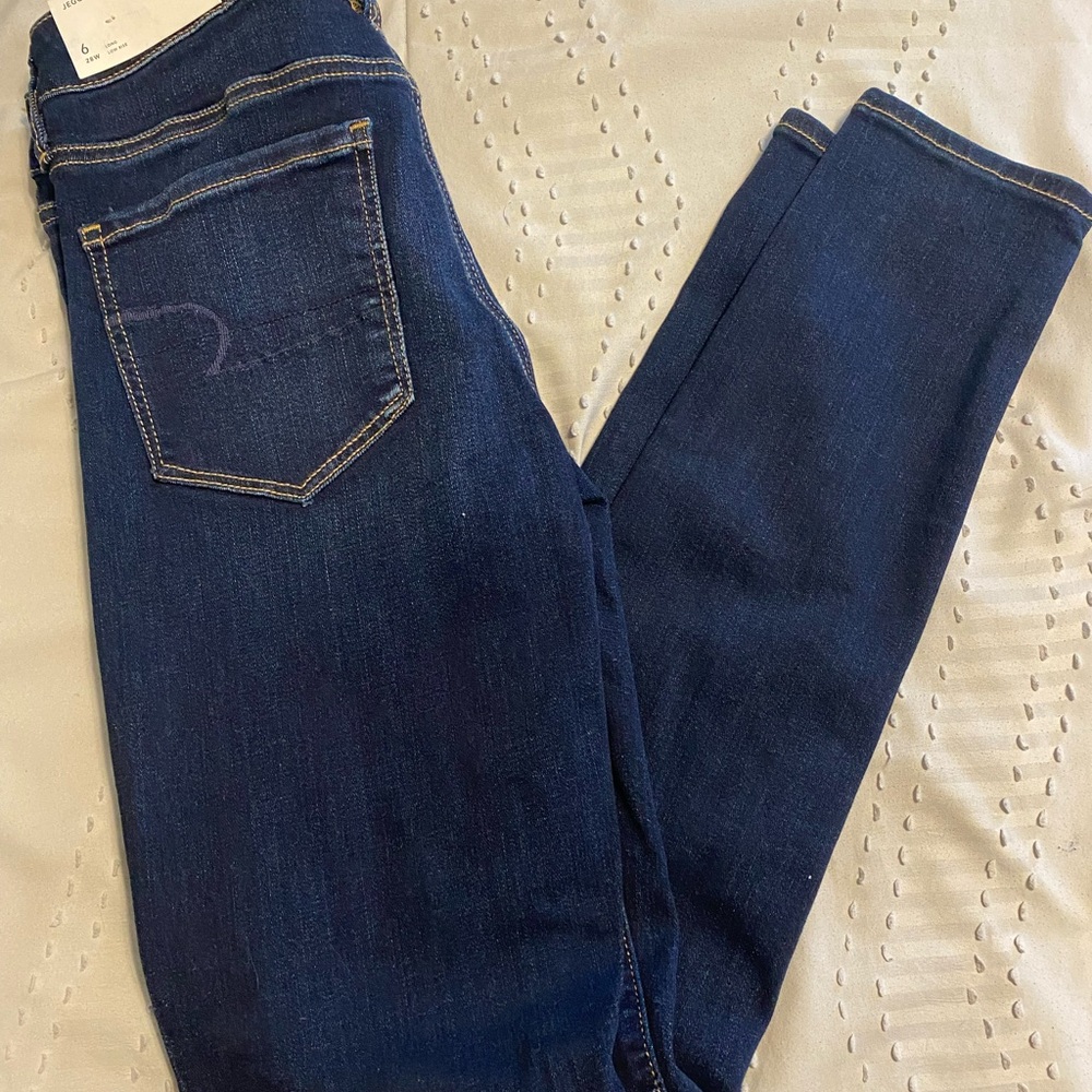 American Eagle Blue Skinny Jeans Stretch Fit